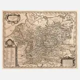 Johannes Janssonius, Karte Mitteleuropa, Kupferstich