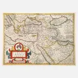 Henricus Hondius, Karte Osmanisches Reich, Kupferstich auf Bütten