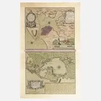 Homanns Erben, Karte Havanna und Cartagena, 1759, Kupferstiche