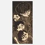 Otto Pankok, "Lauschende Kinder"