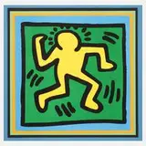 Keith Haring, "Dancing Man", Siebdruck