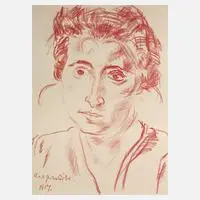 Peter Röhl, Damenportrait, 1917