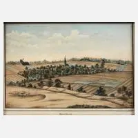Alfred Muller, "Haselbach", 1866, Aquarell