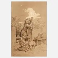 Ludwig Richter, Sommeridylle, Mischtechnik