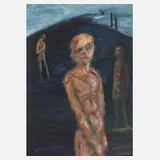 Jürgen Adler, »Ufer II«, 1984, Öl auf Hartfaserplatte