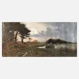 Thomas James Lloyd, Frühling an der Küste, Öl auf Leinwand und Keilrahmen