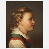 Krepp, Jungenportrait, Öl auf Leinwand