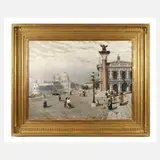 Paul Mucha, Venedig, Piazzetta San Marco, 1890, Öl auf Leinwand
