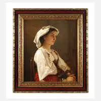 Hugo Oehmichen, Römerin, 1867, Öl auf Leinwand
