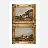 Francois Vandeverdonck, Zwei Tierstücke, 1870, Federvieh
