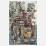 Rudolf Lemke, Abstrakte Komposition, pastelltonige