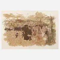 Pierre Bonnard, "Avenue du bois", Farblithographie