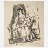 Karl Walser, Amor wacht über die Braut, Lithographien
