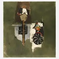 Johnny Friedlander, Abstrakte Komposition, Collage
