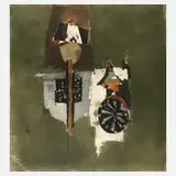 Johnny Friedlander, Abstrakte Komposition, Collage