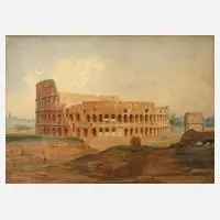 Roberto Gigli, Das Kolosseum in Rom, Aquarell