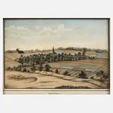 Alfred Muller, "Haselbach", 1866, Aquarell