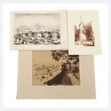 Paul Wilhelm, Paar Graphiken, Radierung