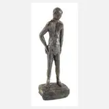 Gotthilf Schlotter, Miniatur männlicher Akt, 1980, Bronze