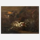 Nicolaes von Berchem, Ein Hirte mit seiner Herde, 1679, Öl auf Leinwand