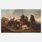 Schlachtenszene by Jakob von Huchtenburg, Öl auf Leinwand, offered Mar 2026