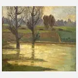 Abendstimmung by Theodor Hagen, Öl auf Leinwand, offered Mar 2026
