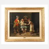 A. de Loisy, Galante Szene, Öl auf Leinwand