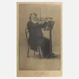 Willy von Beckerath, "Joseph Joachim", 1902, Lithographie auf grauem Papier