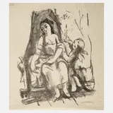 Karl Walser, Amor wacht über die Braut, Lithographien