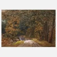 William Bradley, Rast im Wald, Mischtechnik