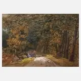 William Bradley, Rast im Wald, Mischtechnik