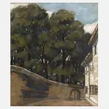 E. von Bülow, An einem Sommertag, Mischtechnik auf bräunlichem Papier