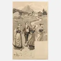 „Der barmherzige Michel" by Max Flashar, Aquarell und Weißhöhung, offered Mar 2026