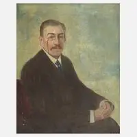 Hugo Schimmel, Portrait Gustav Hoyer, 1921, Öl auf Leinwand