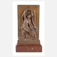 Henri Chapu, Relief Allegorie der Weisheit, Bronze