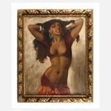 Marcel René Herrfeldt, Orientalische Tänzerin, Öl auf Leinwand