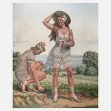 Herbert Rolf Schlegel, Mädchen am Ammersee, Öl auf Leinwand