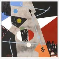 Kurt Bunge, Geometrische Komposition, Mischtechnik