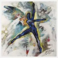 Atanas Kotzev, Tänzer 1, 2001, Öl auf Malplatte