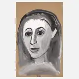 Frauenportrait nach links by A. R. Penck, offered Aug 2026
