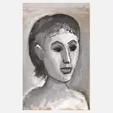 Frauenportrait nach rechts by A. R. Penck, offered Aug 2026