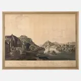 Johann Ziegler, Schloss Rolandseck und Nonnenwerth, aquarellierte