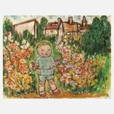 Tina Bauer-Pezellen, Kind im Garten