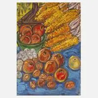 "Bulgarisches Stillleben" by Tina Bauer-Pezellen, offered Aug 2026