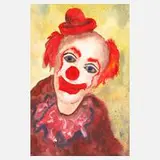 Horst Alexander Kopp, Clown, Aquarell