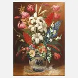 Curt Großpietsch, Blumenstillleben, Öl auf Leinwand
