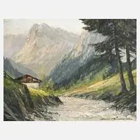 Heinz Münnich, Wimbachtal mit der Ramsauer Ache, 1952