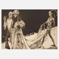 Otto Weigel, "Winter", Radierung