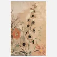 Paul Wilhelm, Sommerblumen, Aquarell auf Japanpapier