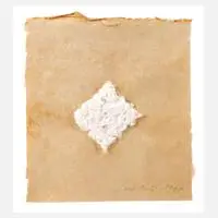 Lore Bert, Bildobjekt mit Japanpapier, 1994